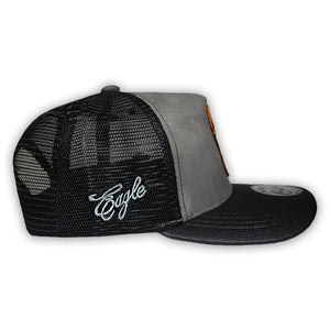 GORRA CULICHI CAPS EL HALCON GRAY TRUCKER