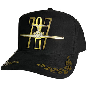 GORRA VAGO STYLE AMADO CARRILLO GOLD LAUREL PLACA GAMUZA