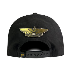 GORRA VAGO STYLE AMADO CARRILLO GOLD LAUREL PLACA GAMUZA