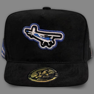 GORRA JA HATS AVIONETA GAMUZA NEGRA