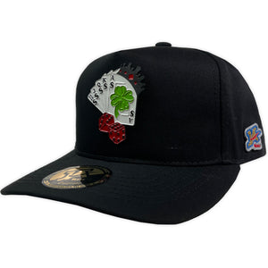 Gorra ja hats black jack negra gabardina