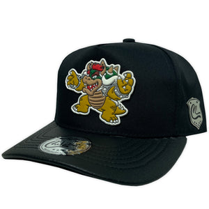 Gorra Culichi Caps Bowser Goma Gabardina Negra