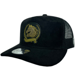 Gorra Culichi Caps Caballo Placa Trucker Gamuza
