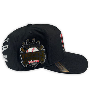 GORRA VAGO STYLE CULIACAN SERIES PIEL DE DURAZNO NEGRA