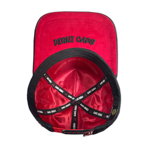 Gorra PIGUI CAPS CT VISERA GAMUZA BLACK
