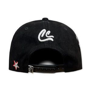 GORRA CULICHI CAPS EMFIRE RACING BLACK GAMUZA