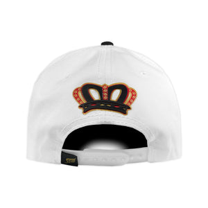 GORRA VAGO STYLE ELEGUA WHITE/BLACK/RED UNDER CURVA MALLA