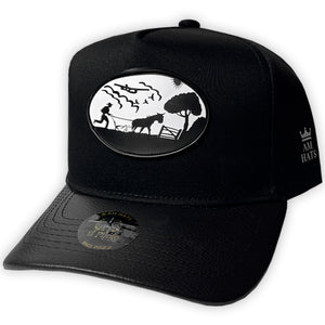 GORRA AM HATS MULA MAÑOSA NEGRA V. VINIPIEL