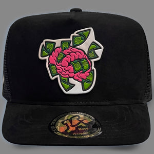 GORRA JA HATS MONEY MAKER GAMUZA NEGRA TRUCKER