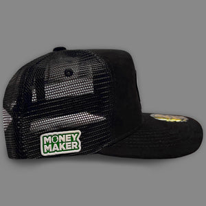 GORRA JA HATS MONEY MAKER GAMUZA NEGRA TRUCKER