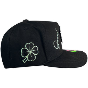 Gorra AM HATS TREBOL GOOD LUCK CURVA BLACK