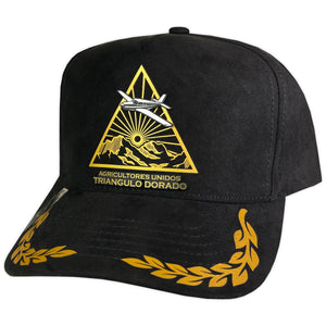 GORRA VAGO STYLE TRIANGULO DORADO GOLD LAUREL GAMUZA PLACA