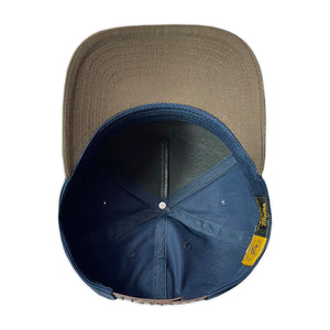 GORRA VAGO STYLE RANCHERO VIBES NAVY/BROWN GAMUZA