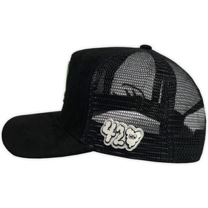 Gorra CM HATS X 420 EN LAS NUBES GAMUZA MALLA BLACK