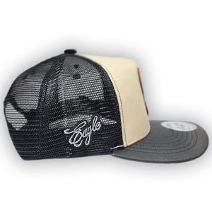GORRA CULICHI CAPS EL HALCON BEIGE TRUCKER