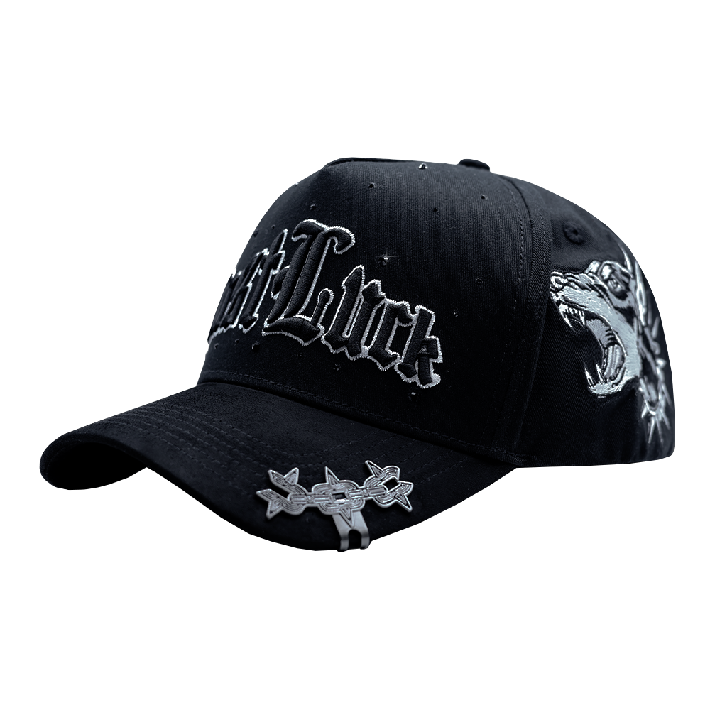 GORRA JUST LUCK DOGS BLACK