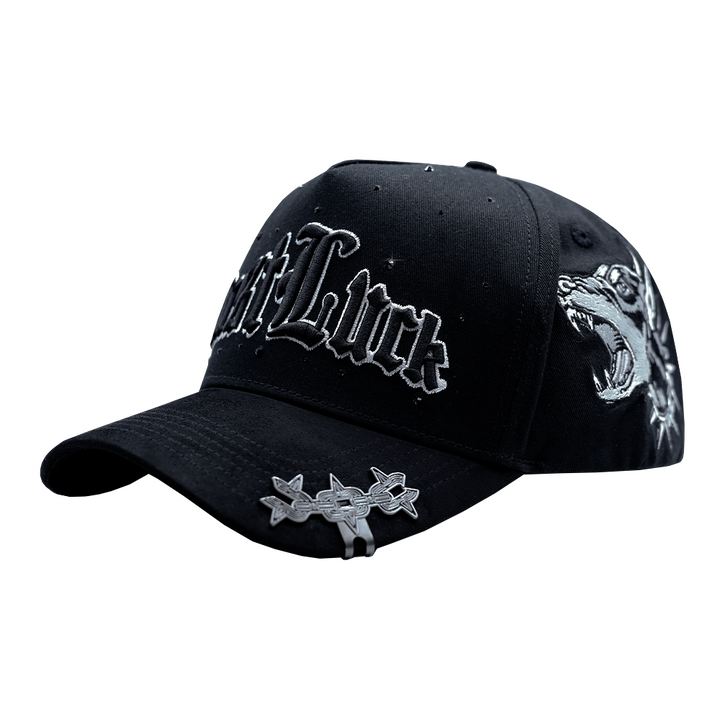 GORRA JUST LUCK DOGS BLACK