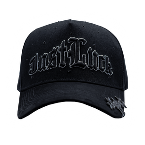 GORRA JUST LUCK DOGS BLACK