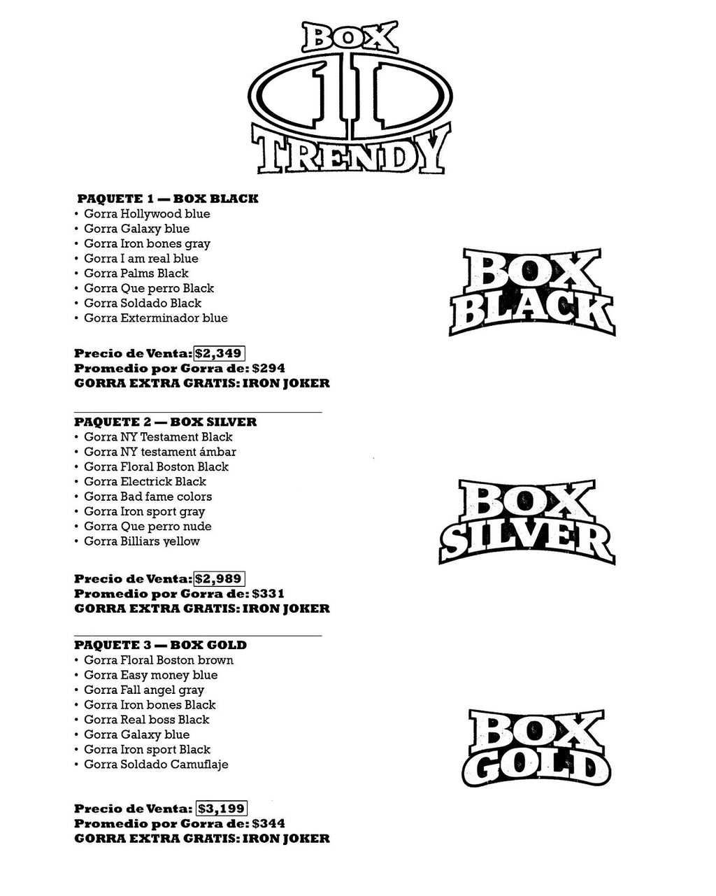 BOX SILVER