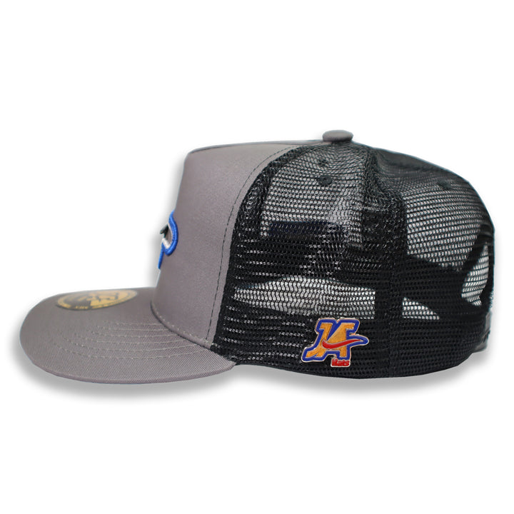 JA HATS PLANE GRAY TRUCKER CAP