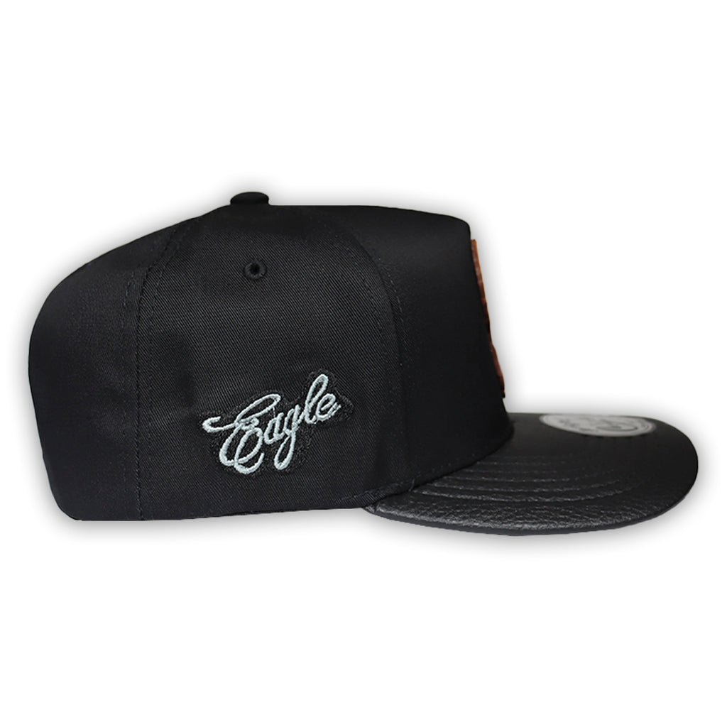 GORRA CULICHI CAPS EL HALCON BLACK GOMA SOLIDA
