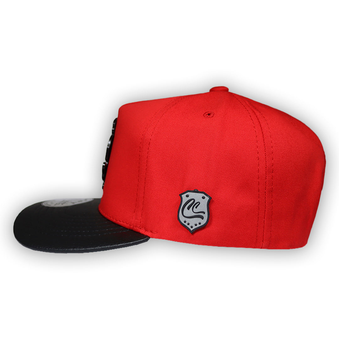 GORRA CULICHI CAPS RED ALIEN PLACA SOLIDA
