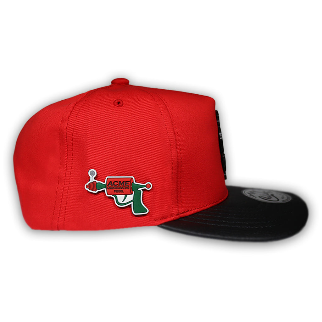 GORRA CULICHI CAPS RED ALIEN PLACA SOLIDA