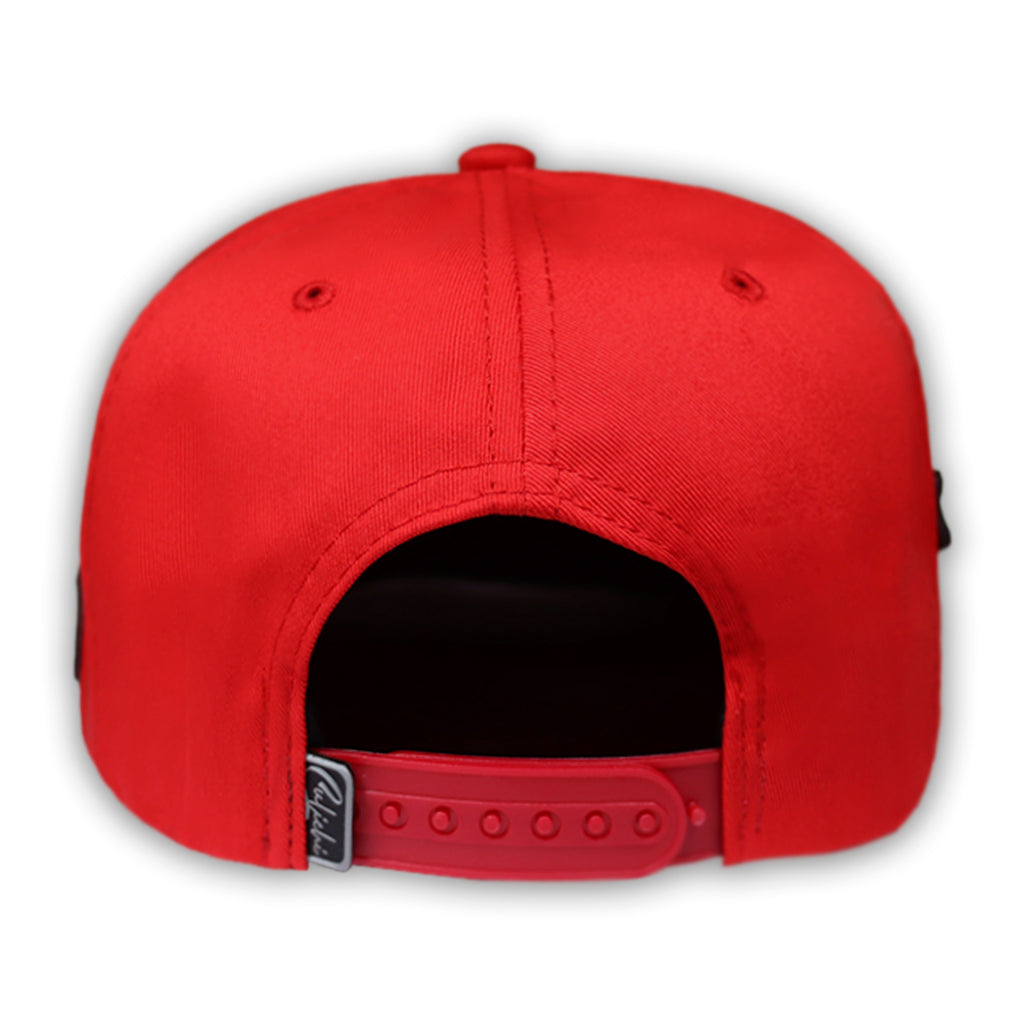 GORRA CULICHI CAPS RED ALIEN PLACA SOLIDA