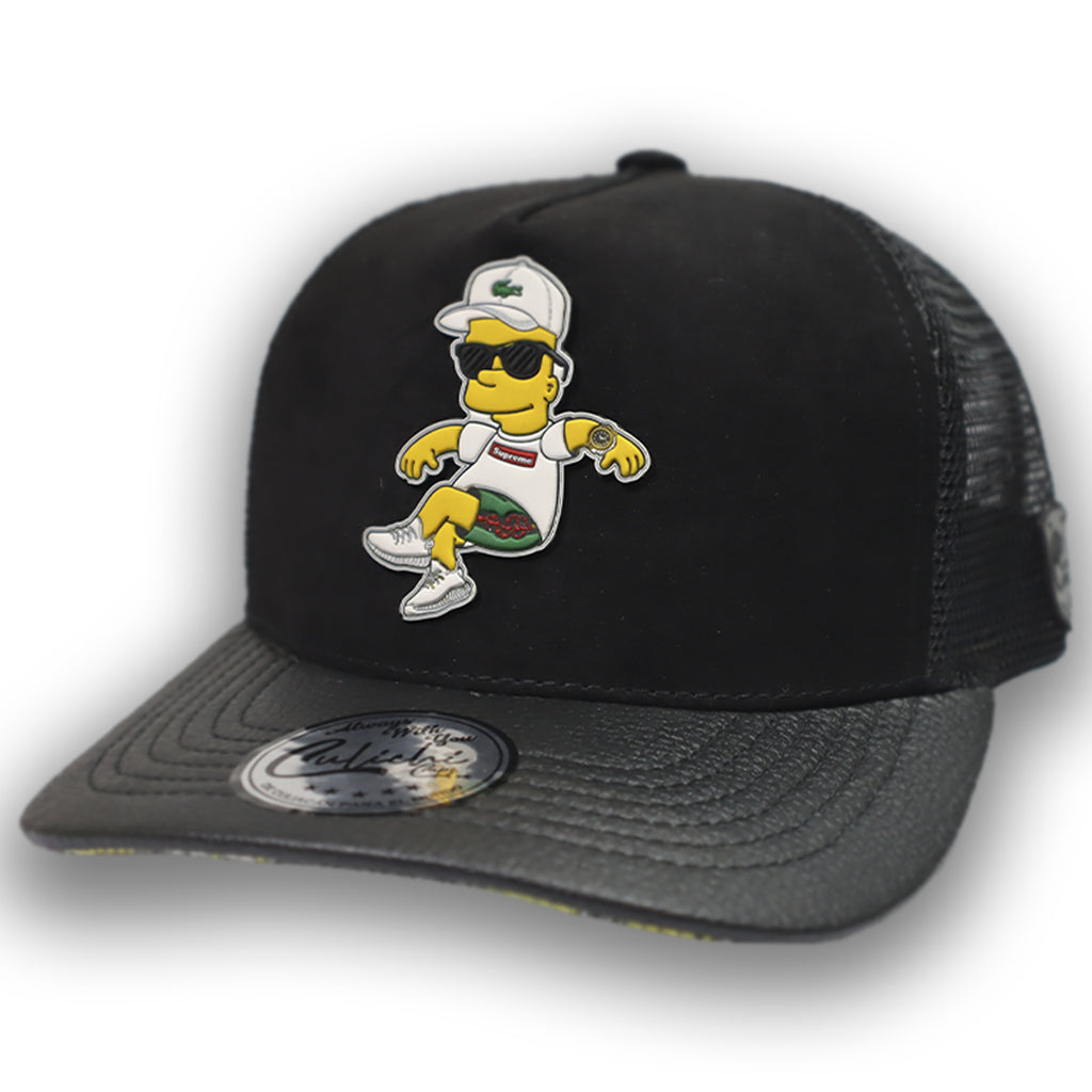 GORRA CULICHICAPS BAD BOY BLACK TRUCKER GOMA