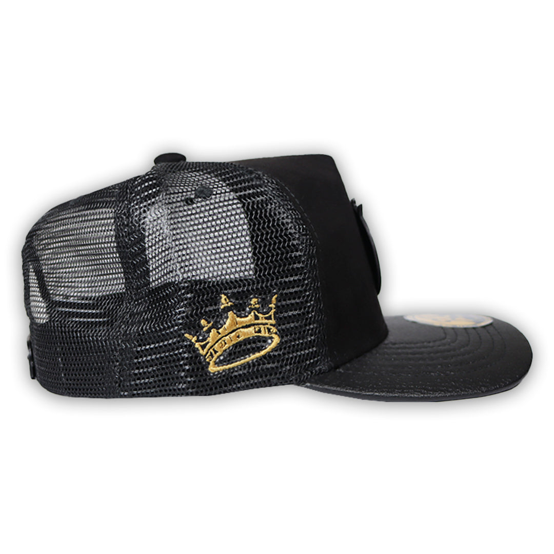 GORRA JA HATS CHIKEN GAMUZA NEGRA