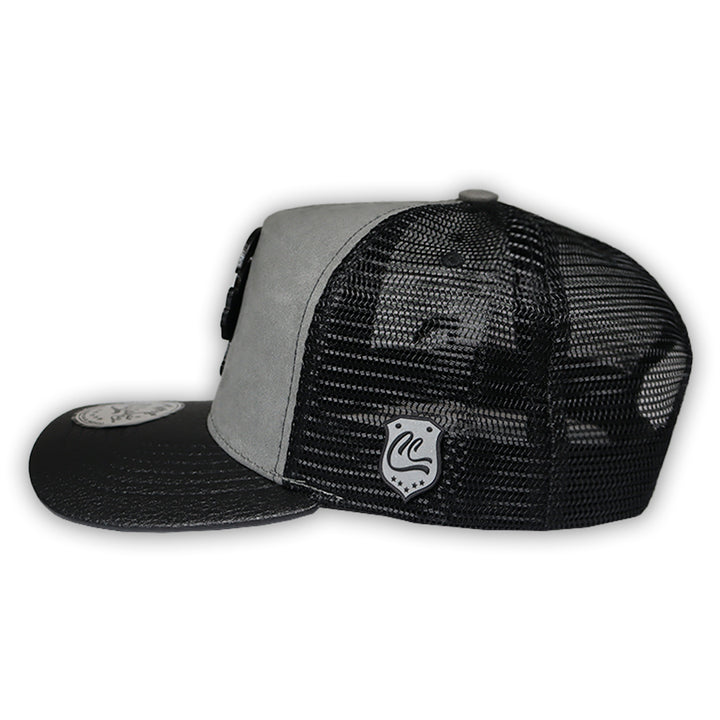 GORRA CULICHI CAPS DEAD SKULL GRAY TRUCKER