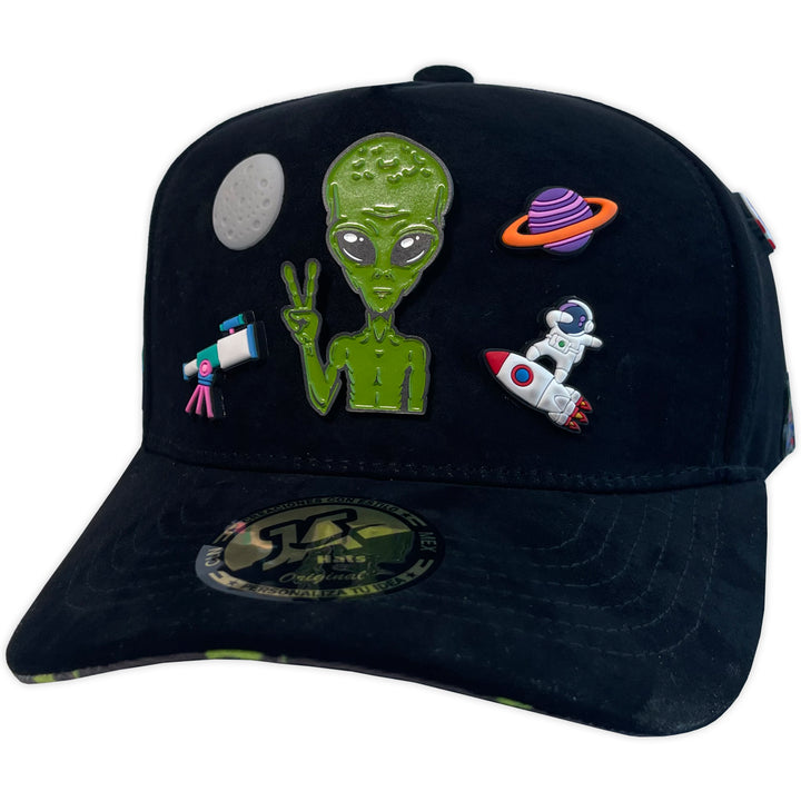 JA HATS ALIEN PEACE NEGRA