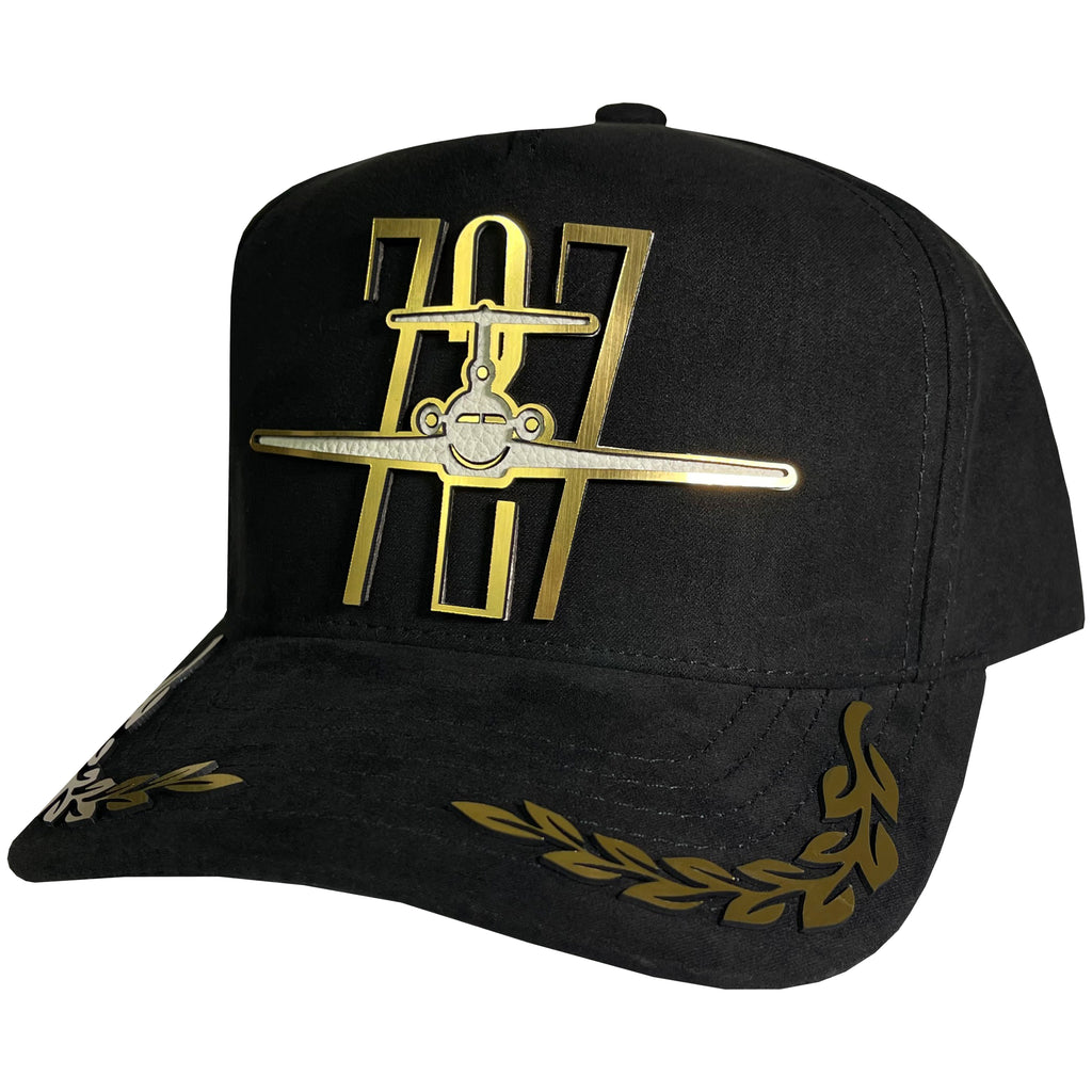 GORRA VAGO STYLE AMADO CARRILLO GOLD LAUREL PLACA GAMUZA