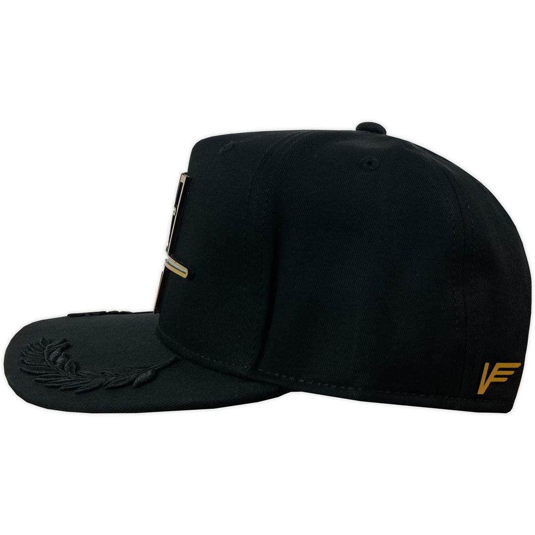 Gorra Vago Style Amado Carrillo Black Black Laurel Curva