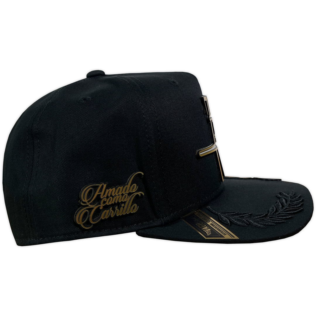 Gorra Vago Style Amado Carrillo Black Black Laurel Curva