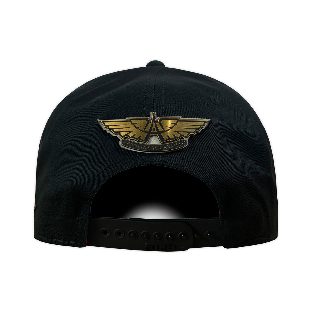 Gorra Vago Style Amado Carrillo Black Black Bullets Under&nbsp; Curva