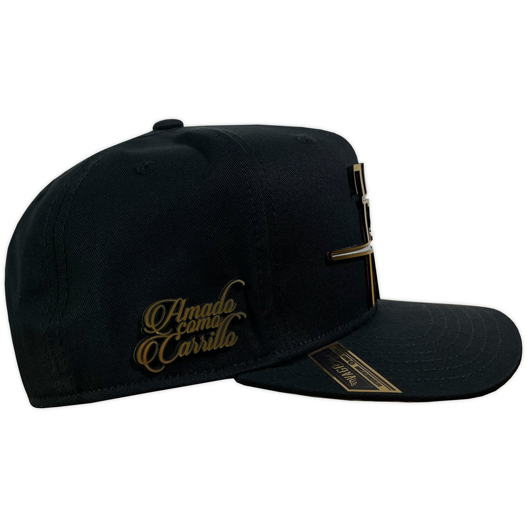 Gorra Vago Style Amado Carrillo Black Black Bullets Under Curva