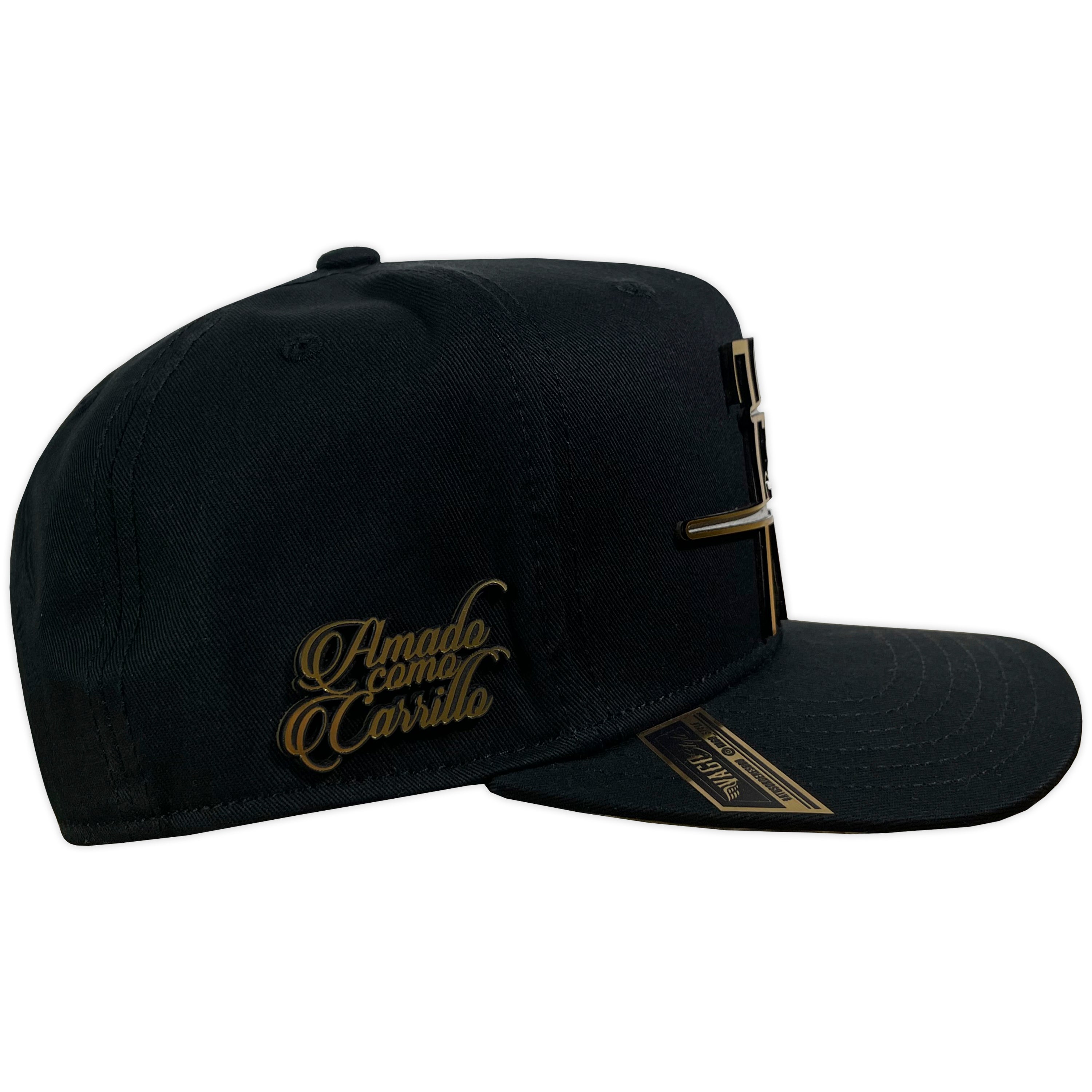 Gorra Vago Style Amado Carrillo Black Black Bullets Under Curva