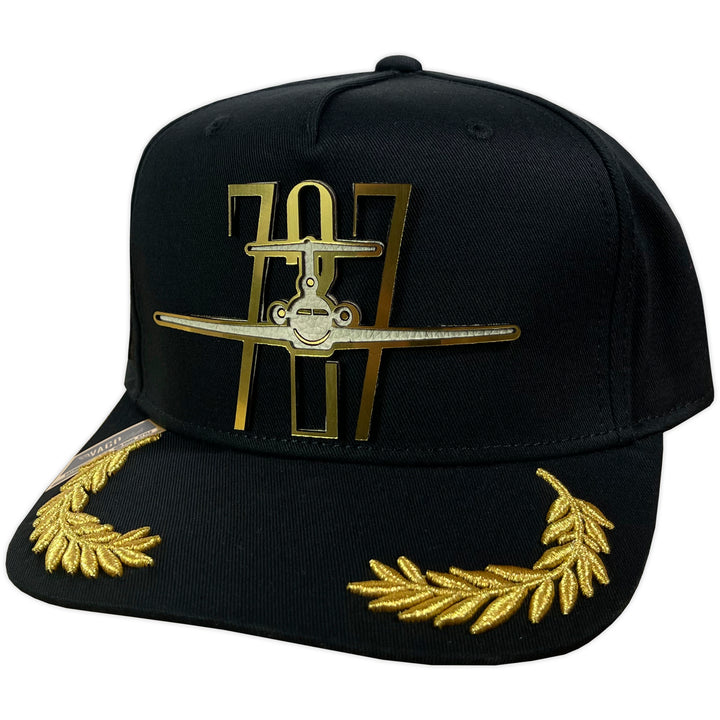 Gorra Vago Style Amado Carrillo Black/Gold Laurel Curva