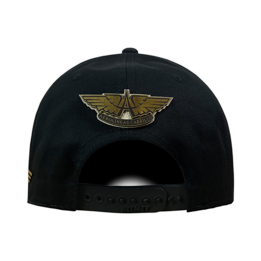 Gorra Vago Style Amado Carrillo Black/Gold Laurel Curva