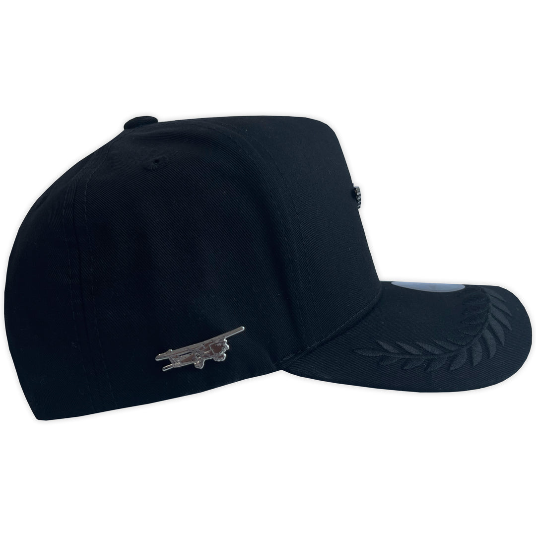 Gorra AM HATS ALAS CAPITAN CURVA BLACK