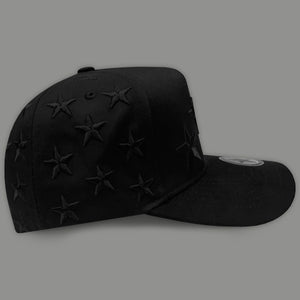 GORRA AM HATS COW SKULL BLACK CRYSTAL