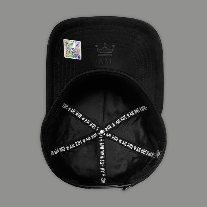 GORRA AM HATS COW SKULL BLACK CRYSTAL