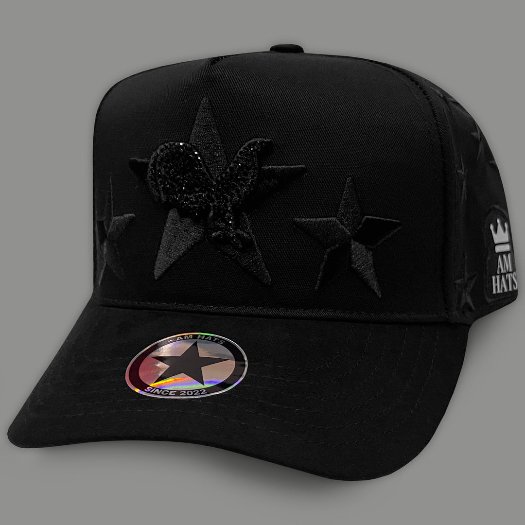GORRA AM HATS GALLO BLACK CRYSTAL