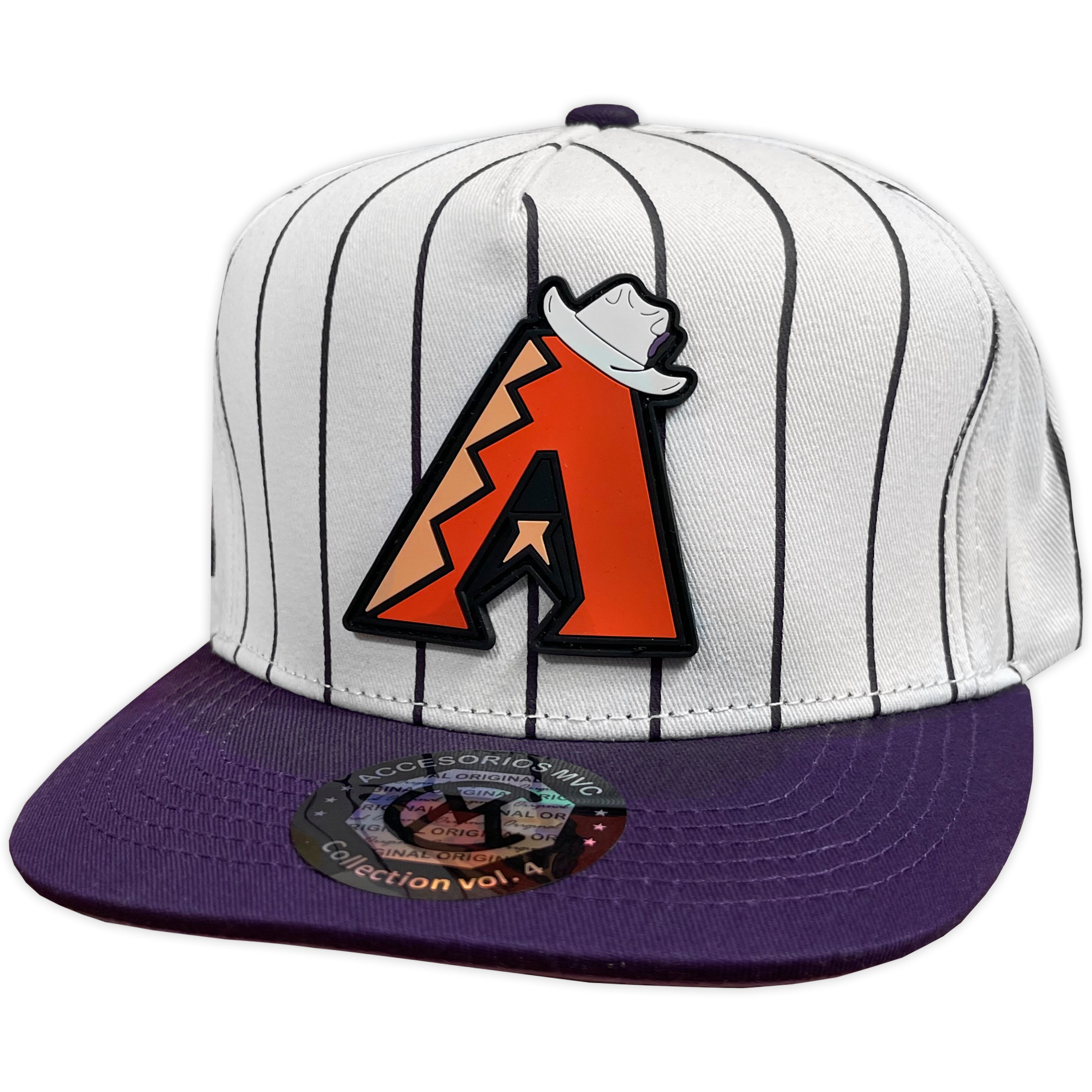 Gorra MVC AVENIDAS SUNS WHITE PURPLE VISERA PLANA