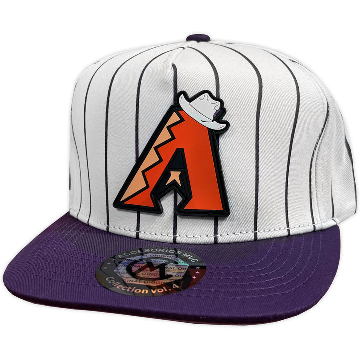 Gorra MVC AVENIDAS SUNS WHITE PURPLE VISERA PLANA