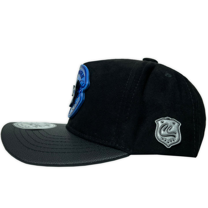 Gorra Culichi Caps kids Avioneta gamuza negra