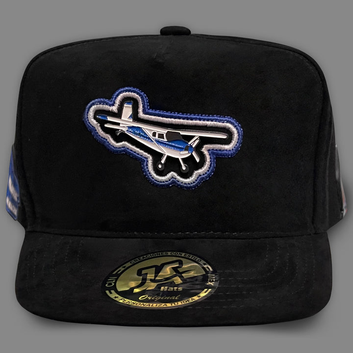 GORRA JA HATS AVIONETA GAMUZA NEGRA