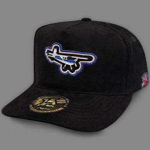 GORRA JA HATS AVIONETA GAMUZA NEGRA