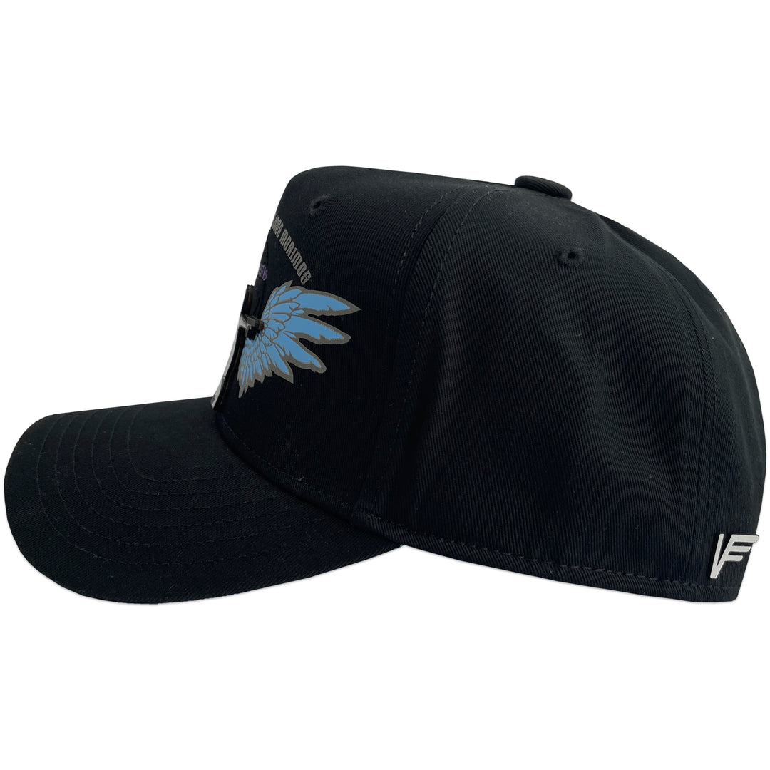 Gorra Vago Style Azul Negra Visera Azul Curva